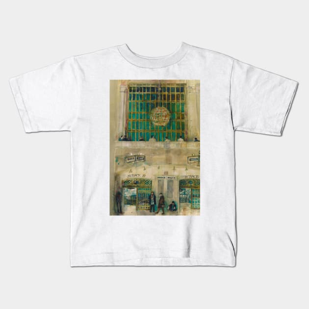 Grand Central Station (Window) Kids T-Shirt by dfrdesign